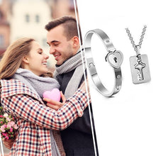 Load image into Gallery viewer, Heart Lock Bracelet & Necklace