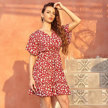 Load image into Gallery viewer, French Printed Chiffon Dress