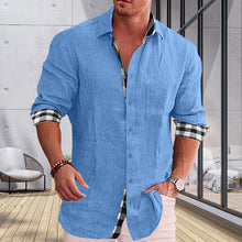 Load image into Gallery viewer, Gentleman Paneled Casual Buttons Pocket Blouse