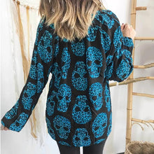 Load image into Gallery viewer, Halloween New Women's Casual Printing V-neck Long-Sleeved Shirt