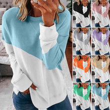 Load image into Gallery viewer, Crew Neck Contrast Sweatshirt