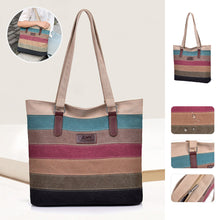 Load image into Gallery viewer, Contrast Stripe Tote Bag