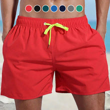 Load image into Gallery viewer, Men's Solid Color Waterproof Beach Shorts