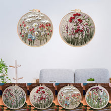 Load image into Gallery viewer, Beginner's Embroidery Hoop Flower Kit