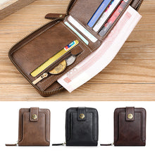 Load image into Gallery viewer, Men's New Short Fashion Multi-card Horizontal Zipper Wallet