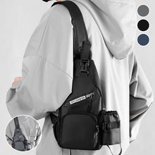 Load image into Gallery viewer, Men's Leather Film Water Bottle Chest Bag