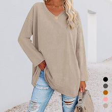 Load image into Gallery viewer, V Neck Drop Sleeve T-Shirt