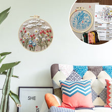 Load image into Gallery viewer, Beginner's Embroidery Hoop Flower Kit