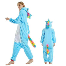 Load image into Gallery viewer, Animal cartoon warm hooded pajamas onesie