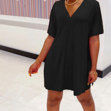 Load image into Gallery viewer, V-Neck Dress & Shorts Set