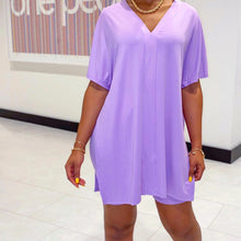 Load image into Gallery viewer, V-Neck Dress & Shorts Set