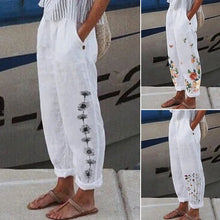 Load image into Gallery viewer, Women's Leisure Printed Pocket Casual Pants