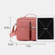 Load image into Gallery viewer, Lightweight Multi Pocket Messenger Bag