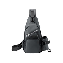 Load image into Gallery viewer, Men's Leather Film Water Bottle Chest Bag