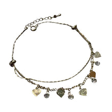 Load image into Gallery viewer, Crystal Encrusted Anklet with Diamond Fringes