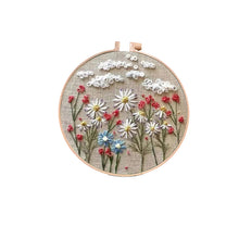 Load image into Gallery viewer, Beginner's Embroidery Hoop Flower Kit