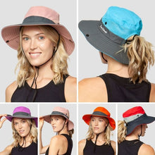 Load image into Gallery viewer, Women's UV Protection Foldable Sun Hat