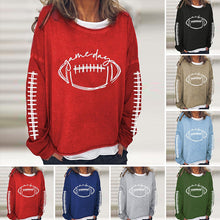 Load image into Gallery viewer, Women's Gameday Football Lover Casual Long-Sleeve T-Shirt