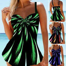 Load image into Gallery viewer, Psychedelic Print Padded Swimdress