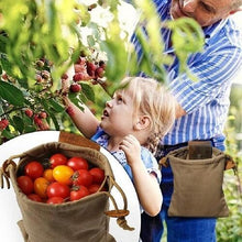 Load image into Gallery viewer, Leather and canvas bushcraft bag