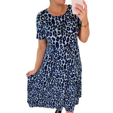 Load image into Gallery viewer, Leopard Print Tiered Midi Dress