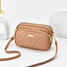 Load image into Gallery viewer, Triple Zip Crossbody Bag