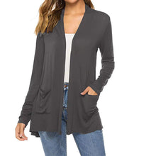 Load image into Gallery viewer, Women's Casual Lightweight Open Front Long Sleeve Cardigans