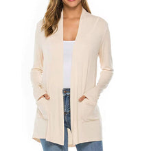 Load image into Gallery viewer, Women's Casual Lightweight Open Front Long Sleeve Cardigans