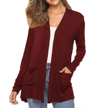 Load image into Gallery viewer, Women's Casual Lightweight Open Front Long Sleeve Cardigans