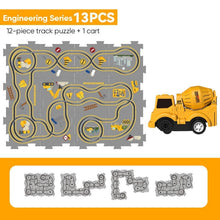 Load image into Gallery viewer, Children's Educational Puzzle Railway Car Playset