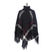 Load image into Gallery viewer, Lattice Cloak Poncho Sweater

