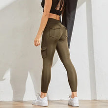 Load image into Gallery viewer, Women&#39;s Pocket Sexy Stretch Leggings Fitness Track Pants
