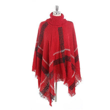 Load image into Gallery viewer, Lattice Cloak Poncho Sweater
