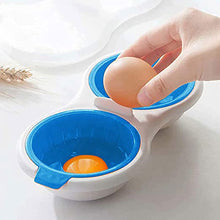 Load image into Gallery viewer, Microwave Egg Poacher Food Grade, 2-Cup Portable Egg Cooker
