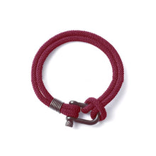 Load image into Gallery viewer, U-shaped Buckle Nylon Braided Bracelet
