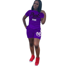 Load image into Gallery viewer, Letter Printed Sports Suit
