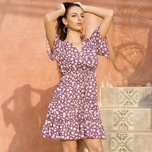 Load image into Gallery viewer, French Printed Chiffon Dress
