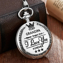 Load image into Gallery viewer, To My Son Quartz Pocket Chain Watch
