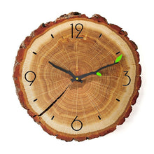 Load image into Gallery viewer, Wooden Annual Rings Wall Clock
