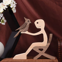 Load image into Gallery viewer, Gift For Pet Lovers - Wood Sculpture Table Ornaments - The Love Between You And Your Fur-Friend
