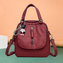Load image into Gallery viewer, Fashion Leather Multipurpose Backpack Shoulder Handbag
