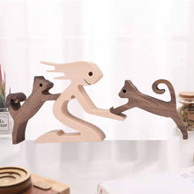 Load image into Gallery viewer, Gift For Pet Lovers - Wood Sculpture Table Ornaments - The Love Between You And Your Fur-Friend
