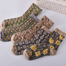 Load image into Gallery viewer, Womens Floral Cotton Socks (10 Pairs)
