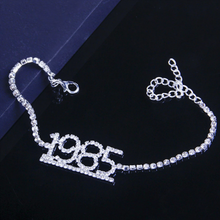 Load image into Gallery viewer, 1985-2020 Birth Year Number Anklet
