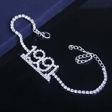 Load image into Gallery viewer, 1985-2020 Birth Year Number Anklet
