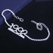 Load image into Gallery viewer, 1985-2020 Birth Year Number Anklet
