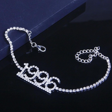 Load image into Gallery viewer, 1985-2020 Birth Year Number Anklet
