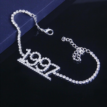 Load image into Gallery viewer, 1985-2020 Birth Year Number Anklet
