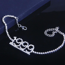 Load image into Gallery viewer, 1985-2020 Birth Year Number Anklet
