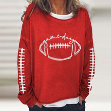 Load image into Gallery viewer, Women&#39;s Gameday Football Lover Casual Long-Sleeve T-Shirt
